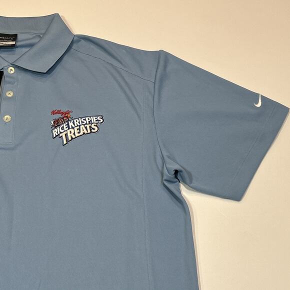 Nike Golf Dri-Fit Men’s XL Polo Shirt Blue NWT Kellogg’s Rice Krispies Treats - Picture 3 of 14